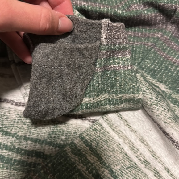 Ampersand Ave HalfZip Sweatshirt - Serape Emerald - Picture 3 of 5